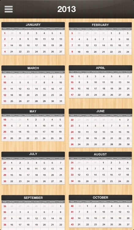 Broadcast Calendar