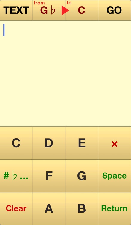 Trans Chord - music guitar chord transposition / chord editor