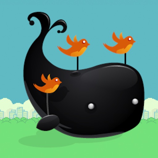 Flying Whale 2 - more difficult adventure of free birds Icon