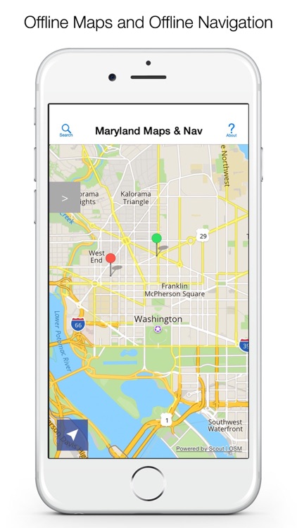 Maryland Offline Maps and Offline Navigation screenshot-0
