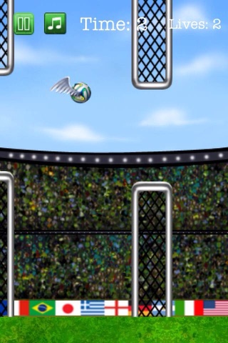 A Flappy Soccer Ball Challenge 2014 Free screenshot 2