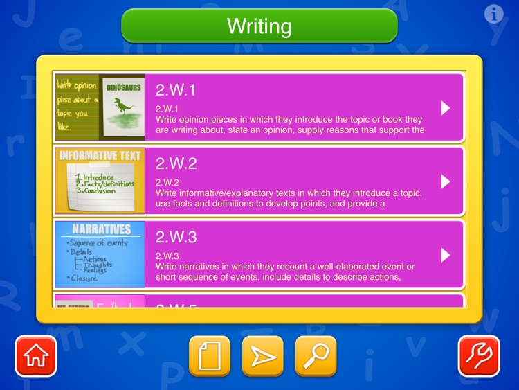 English Second Grade - Common Core Curriculum Builder and Lesson Designer for Teachers and Parents