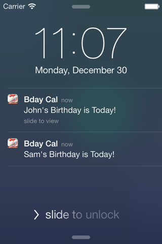 Birthday Reminder & Calendar+ screenshot 3
