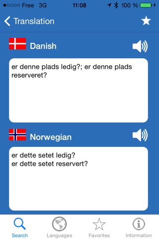 Speak the languages of the Scandinavian countries: Finnish, Norwegian, Swedish, Faroese, Danish, Icelandic screenshot 3