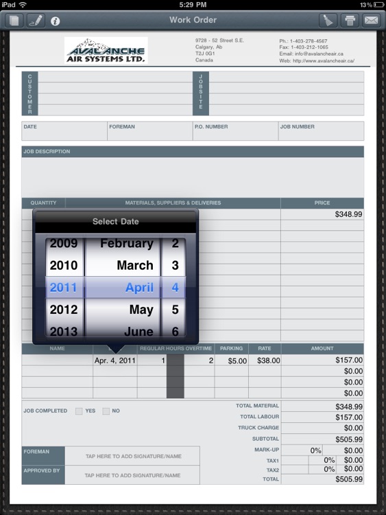 Contractor Forms HD screenshot-4