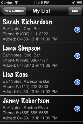 New Friend Contacts with Location Reminder Free screenshot 2