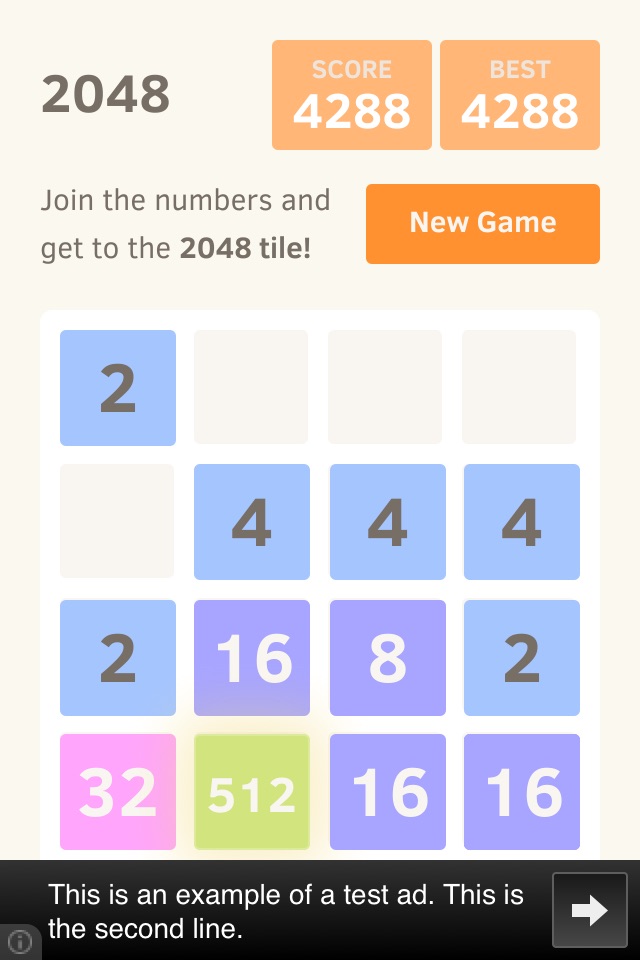 2048 game free screenshot 3