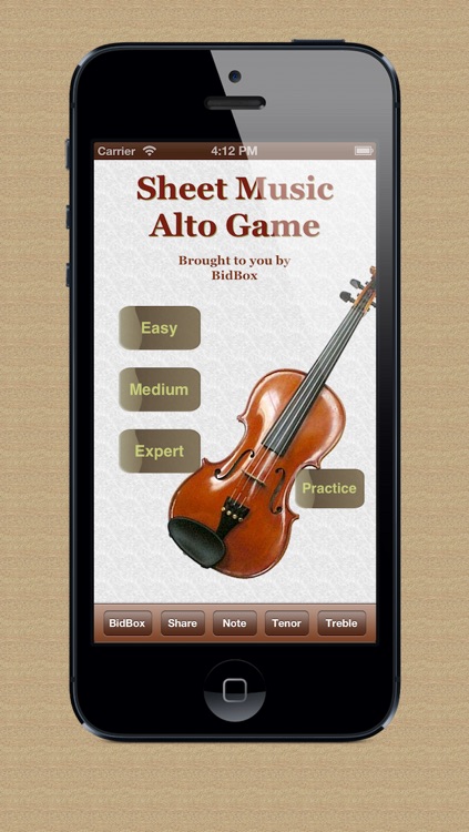 Sight Reading Alto Game
