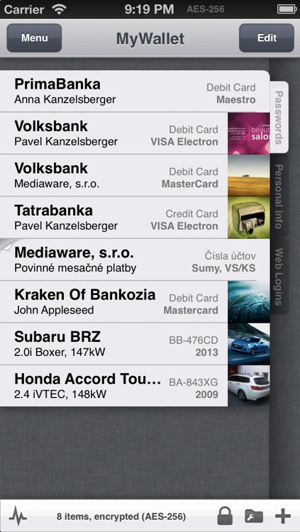 MyWallet Pro - Password & credit card manager