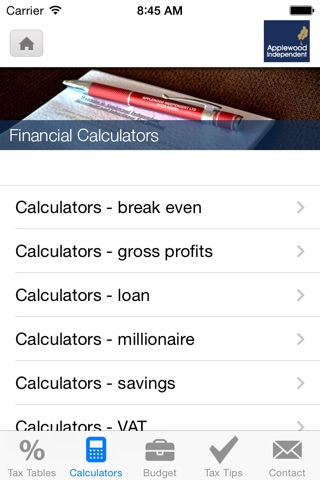 Applewood Independent Tax Tools screenshot 3