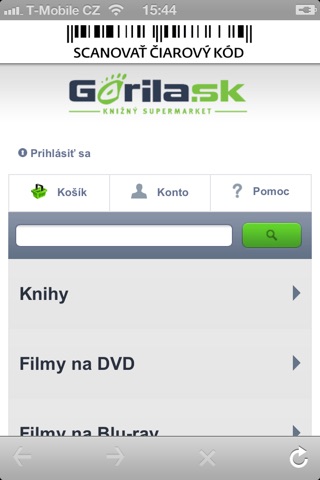 Gorila.sk screenshot 2