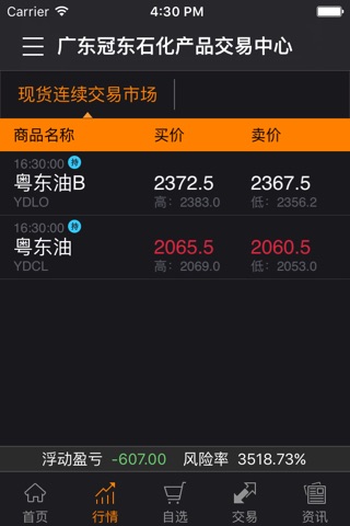 冠东石化交易 screenshot 2