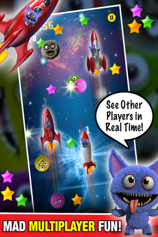 Monster in Space Multiplayer : Chase Race Alien Game PRO - By Dead Cool Apps screenshot 3