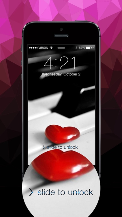 Color my lock : Set background for slide to unlock & Design for Lock screen