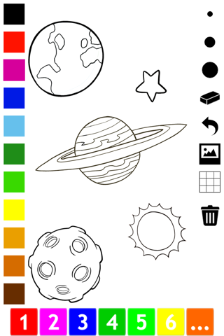An Outer Space Coloring Book for Children: Learn to color astronaut, alien and ufo screenshot 4