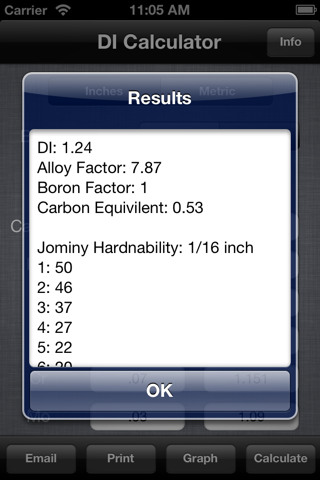 DI Hardenability Calculator screenshot 3