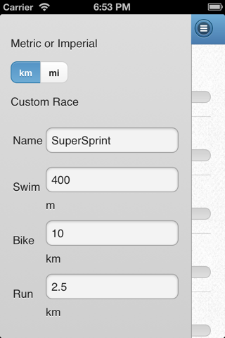 Triathlon Race Calculator screenshot 2