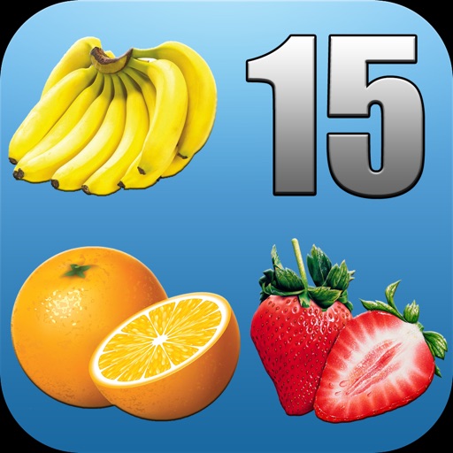 Fruit Fifteens - cult puzzle game with fruits