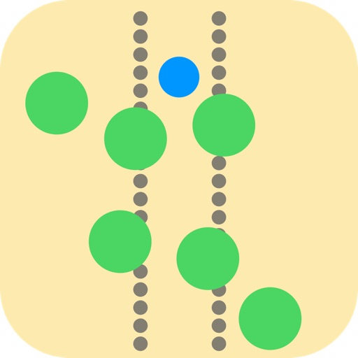 Avoid The Dots - Touch and hold to move down! iOS App