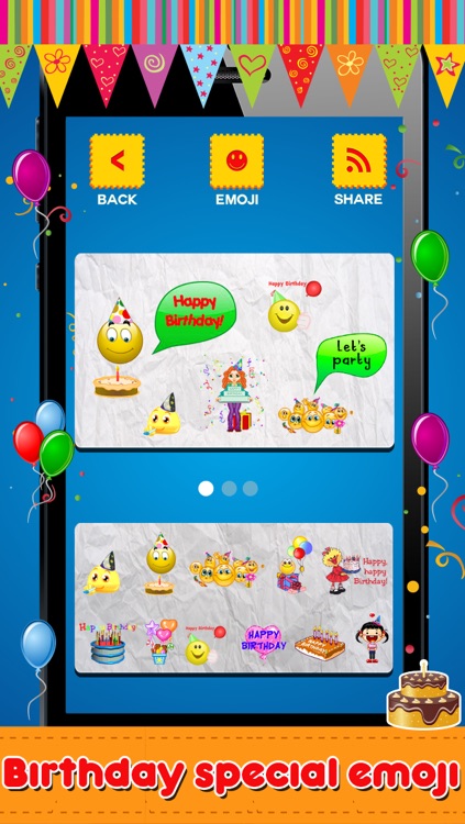 Animated 3D Birthday Emoji, Wishes, Cards & Emoticons