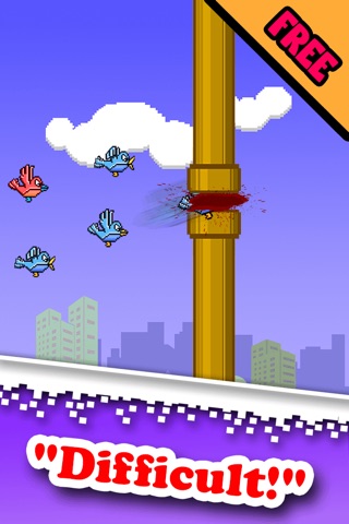 Smash The Blue Bird-ie 2 - Hard-est Flappy Resurrection Of Tiny Fatty Yeet screenshot 2