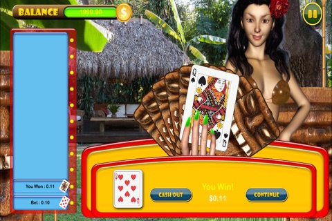 Tiki Hi-Lo Lucky Cards screenshot 3