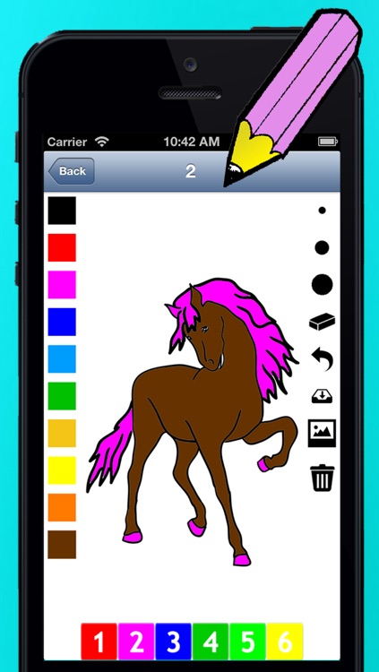 A Coloring Book of Horses for Children: Learn to draw and color