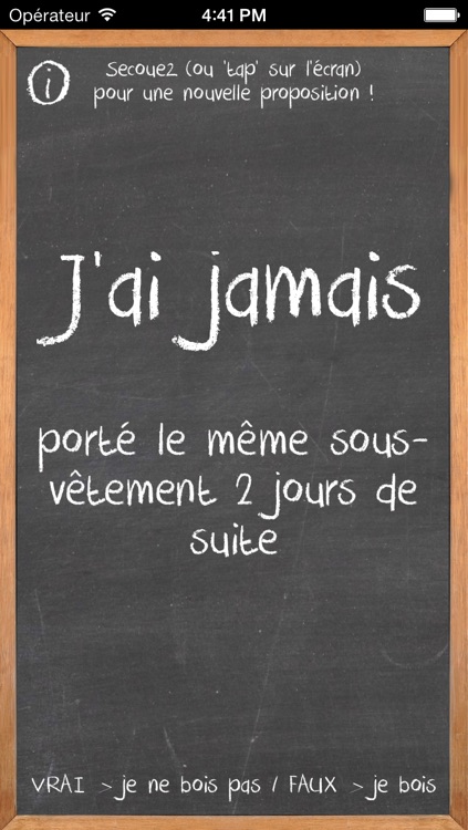 J'ai jamais...