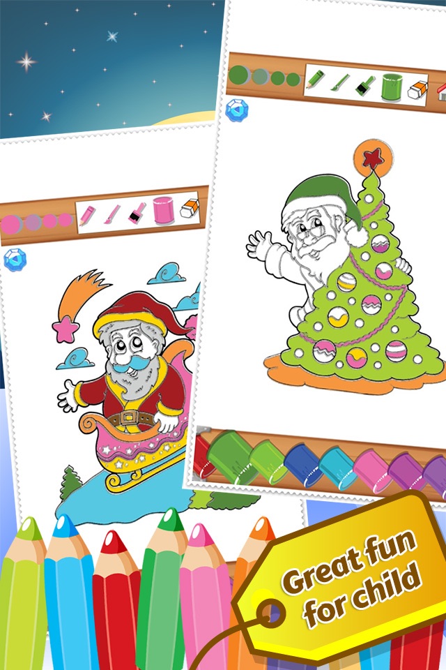 Christmast Colorbook Educational Coloring Game for Kids screenshot 2