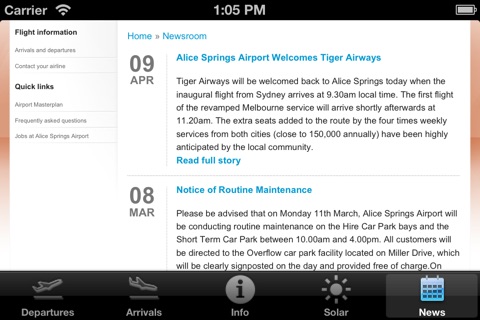 Alice Springs Airport screenshot 2