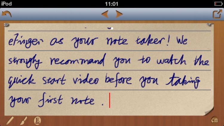 eFinger Handwriting Notes Lite