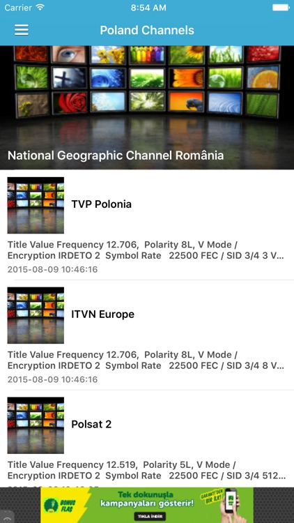 Poland TV Channels Sat Info