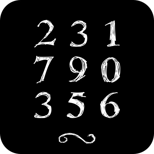 Scribbled Numbers Icon