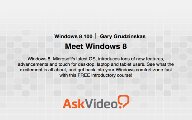 AV for Windows 8 - Meet Windows 8