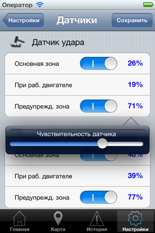 FlashPoint GSM car alarm system screenshot 4