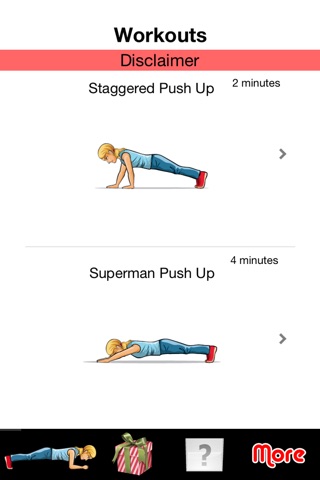 Push up Fitness Exercises - Upper Body Strength Workouts screenshot 2