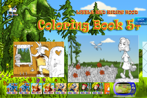 Coloring Studio - Little Red Riding Hood edition screenshot 4
