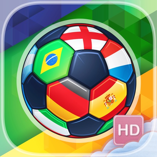 Brazil Soccer Punch - HD - FREE - Match Up Three Footballs In A Row Puzzle Game Icon
