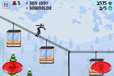 Stickman Snowboarder screenshot 2