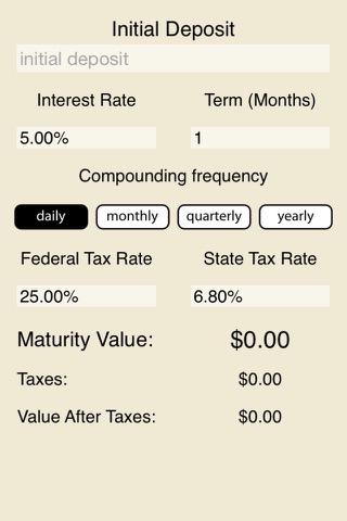 Bank Savings Deposit Calculator screenshot 2