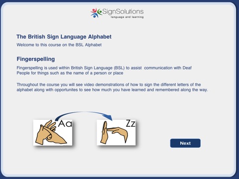 BSL Sign And Spell HD Lite screenshot 2