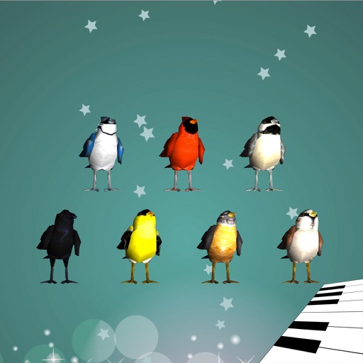 Animated 3D Singing Bird Piano iOS App