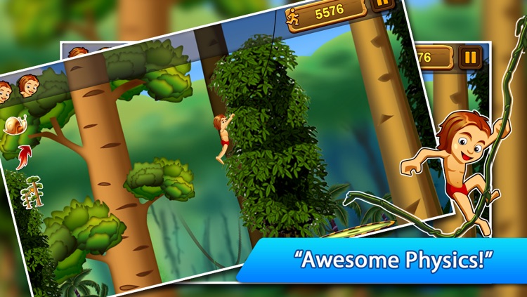 A Jungle Swing - Sonic Rope Dash Physics Game FREE