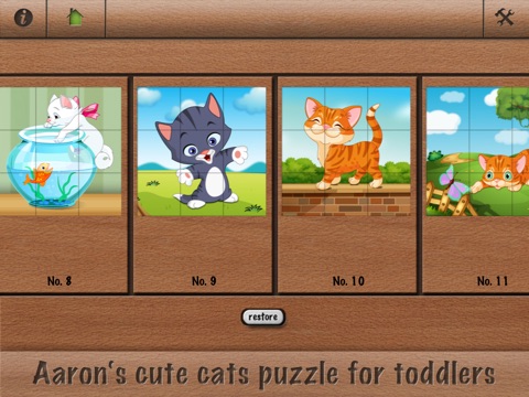 Aaron's cute cats puzzle for toddlers screenshot 3