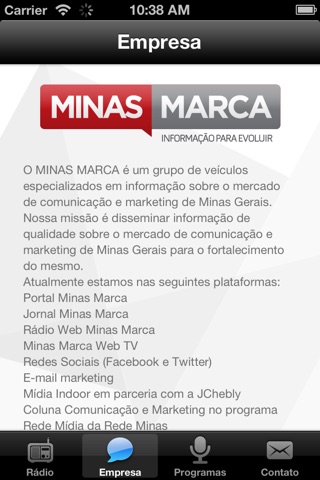 Rádio Minas Marca screenshot 3