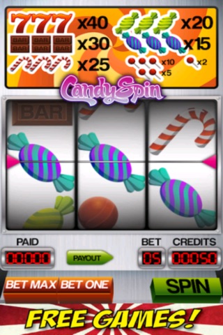 Candy Spin Casino Slot Machine screenshot 3