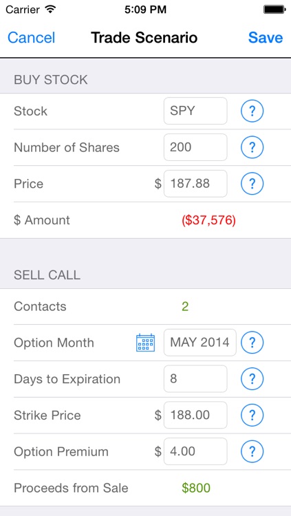 Covered Call Calculator and Planner
