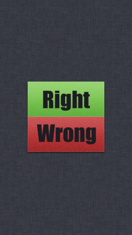 Right Wrong Word Game