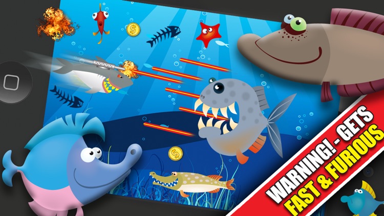 Shark Attacks! FREE : Hungry Fish Revenge Laser Shooting Racing Game - By Dead Cool Apps screenshot-3