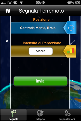 Segnala Terremoto screenshot 2